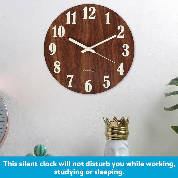 12" Leuchtende Wanduhr – Wohnzimmer, Schlafzimmer & Büro