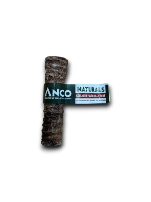 Anco Naturals Collagen Filled Bully Tube Medium Dog Chew