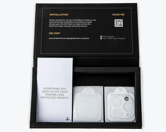 Snakehive Camera Glass Apple iPhone 12 - Glass Camera Lens Protector (x2) Glass Camera Lens Protector for iPhone 12