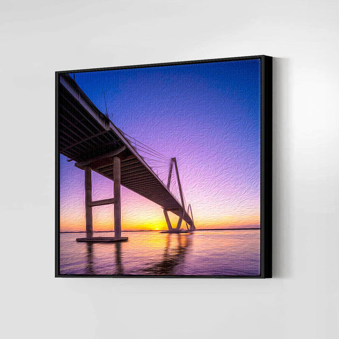 MINI 10 x 10 (inches) / Framed Canvas (Black)