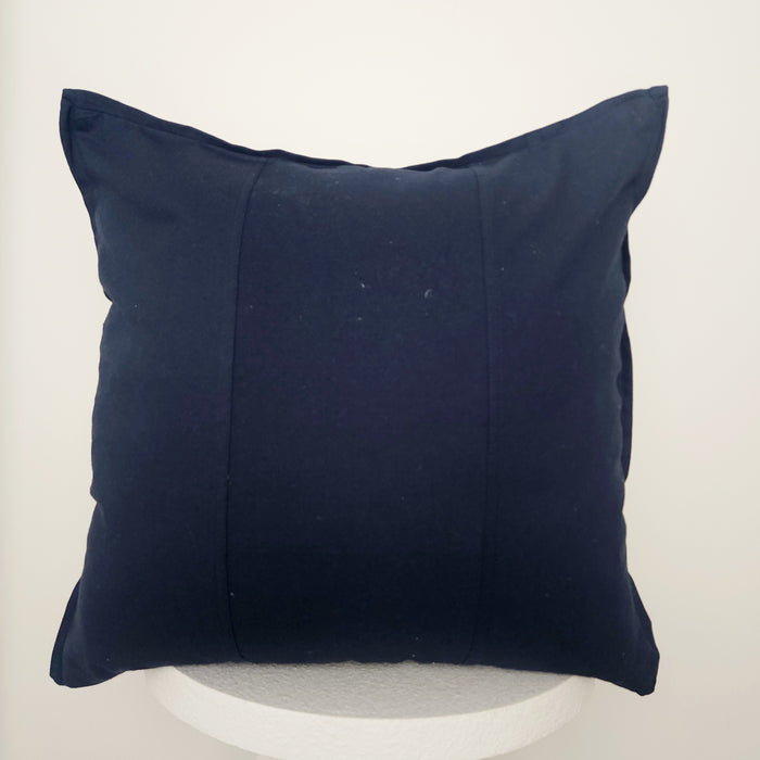 Cotton Navy Cushion Cover
