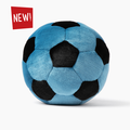 Fluff & Tuff Blue Soccer Ball Plush Dog Toy