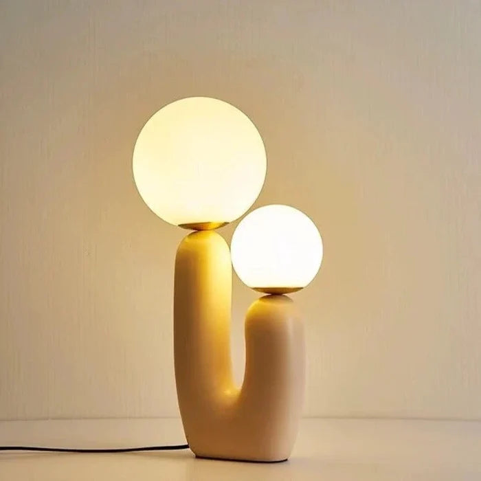 Pink Glass Table Lamp — product view 2