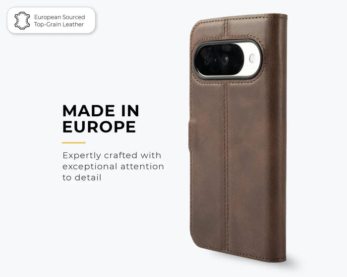 Snakehive Vintage Wallet Google Pixel 11 - Vintage Leather Wallet Phone Case Vintage Leather Wallet Case for Google Pixel 11