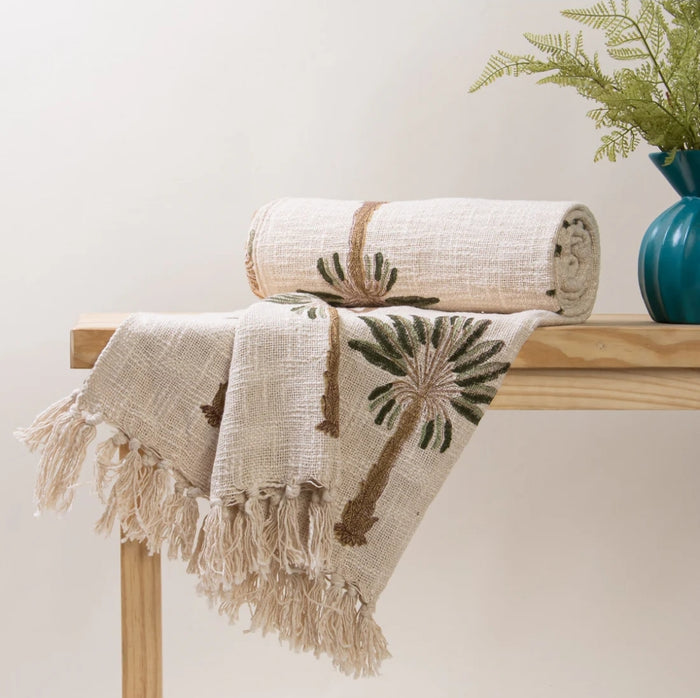 Green Palm Tree Throw