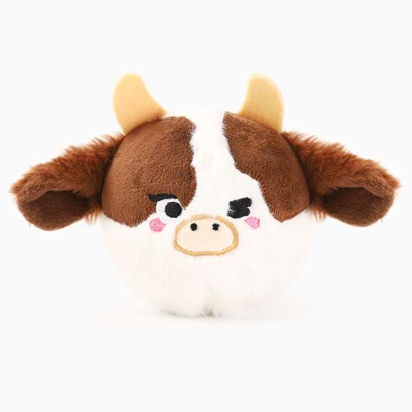 Hugsmart Farm Friendz- Cow Ball Dog Toy
