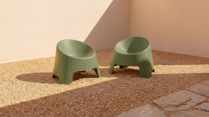 Inner Circle Outdoor Lounge Chair (Set of Two), Matcha