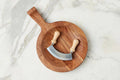 Italian Cutting Board Bowl with Mezzaluna Set, Small