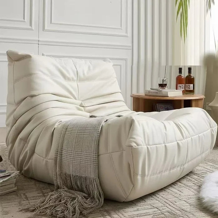 White low profile lounge module in a modern living room