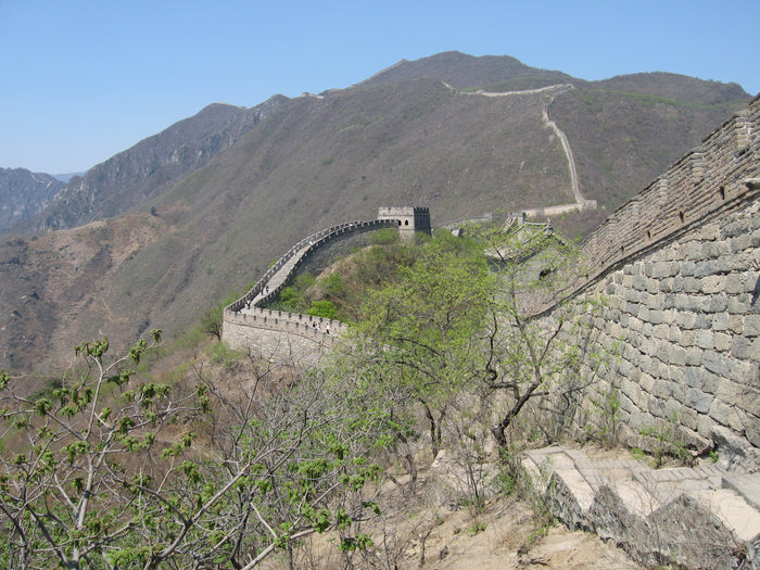Mutianyu Great Wall towers and mountain landscape near Beijing