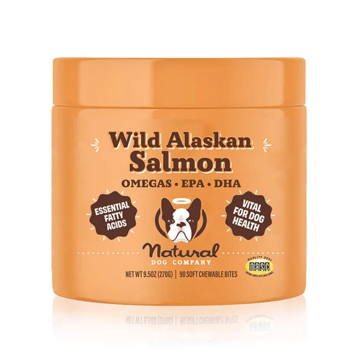 Natural Dog Company Wild Alaskan Salmon Oil Chew Supplement