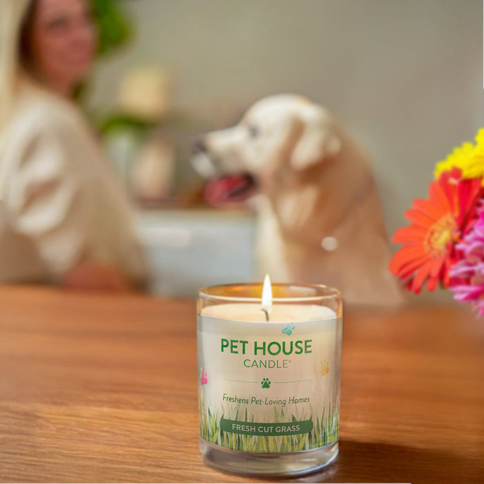 Pet House Candles -Freshly Cut Grass