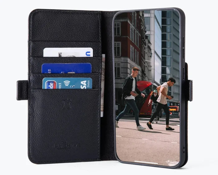 Snakehive Metro Wallet Samsung Galaxy S24 - Metro Leather Wallet Phone Case Metro Leather Wallet Phone Case for Samsung Galaxy S24