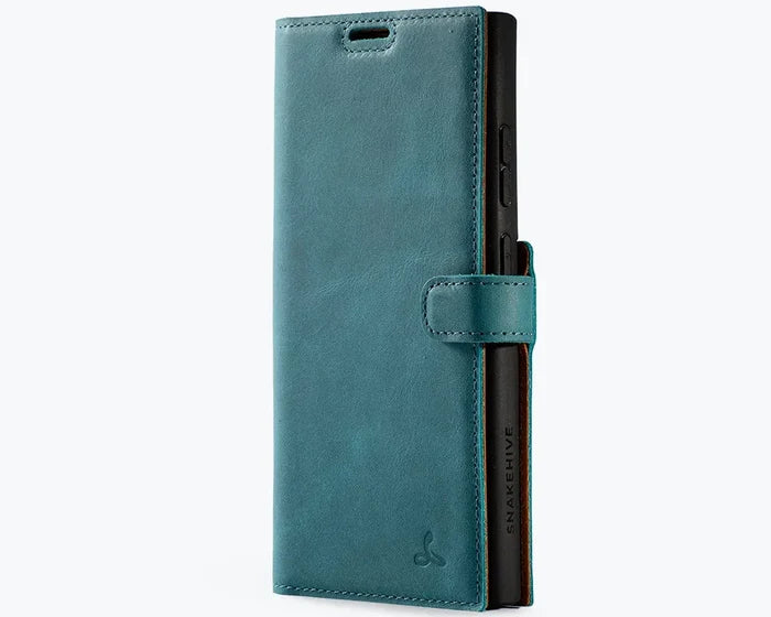 Snakehive Vintage Wallet Samsung Galaxy S25 Ultra - Vintage Leather Wallet Phone Case Vintage Leather Wallet Case for Samsung Galaxy S25 Ultra