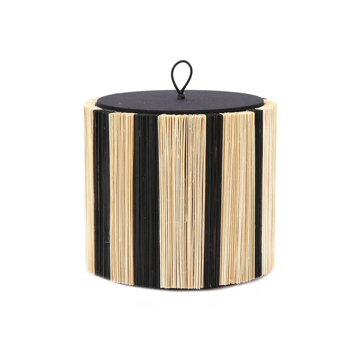 Segment Bamboo Lidded Basket | Large