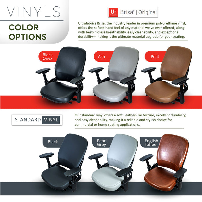 Steelcase Leap V2 Full Chair Upholstery Service + New Foam Seat Pad