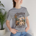 T-Shirt — "Raised on Lab Hair & Country Music" Yellow Labrador Graphic Tee