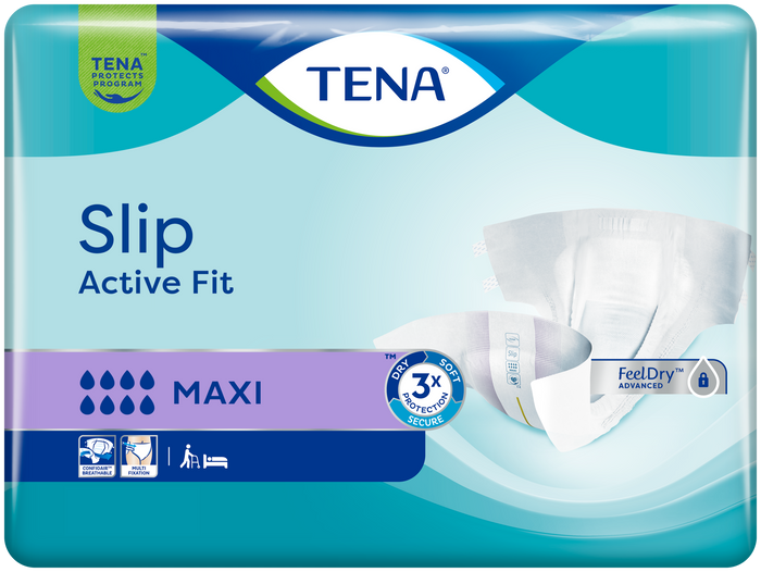 TENA Slip Active Fit Maxi (PE Backed) - Small - Pack of 24