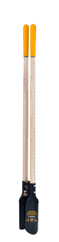 True Temper Post Hole Digger With Ruler And Cushion End Grips On Hardwood Handle